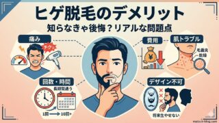 ヒゲ脱毛のデメリット5つ|通ってわかったリアルな話